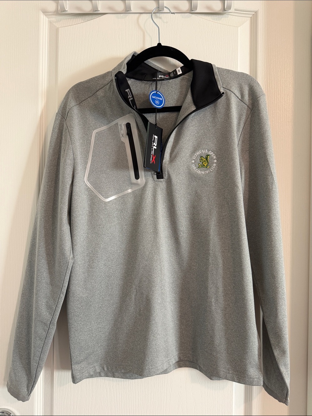 Ralph Lauren RLX Heather Gray Performance Quarter-Zip